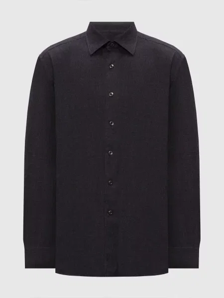 Темно-синя сорочка з бавовною Stefano Ricci синя