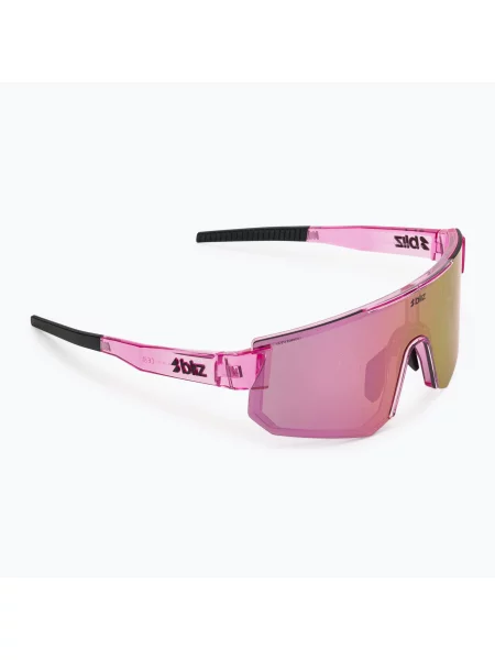 Okulary przeciwsłoneczne Bliz transparent pink/brown rose multi różowe