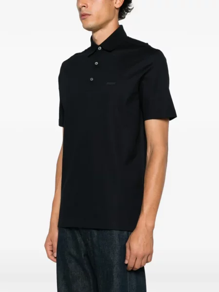 Scurt tricou polo Zegna albastru