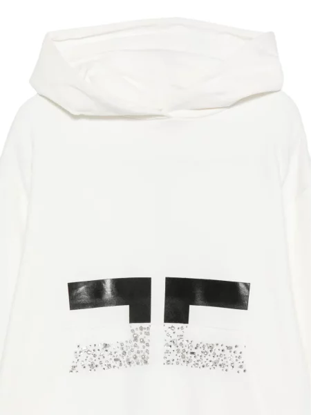 Bluza z kapturem dziecięca Elisabetta Franchi biała