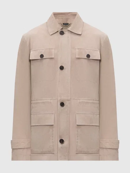 Замшевая куртка Mackage бежевая