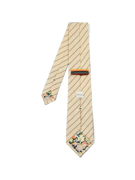 Cravată Paul Smith cu dungi maro