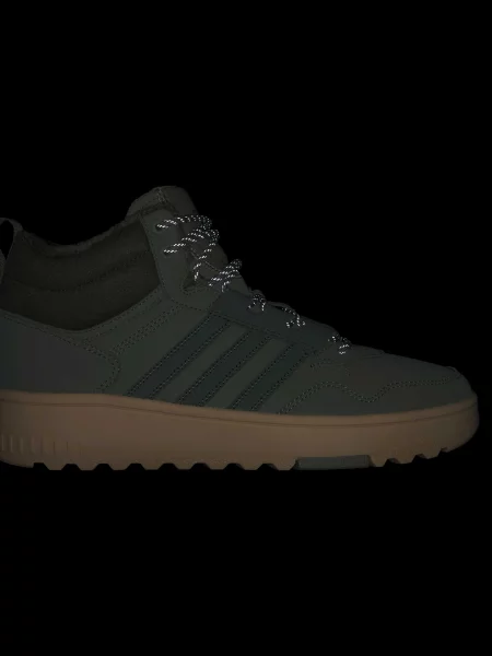 Кроссовки Adidas Hoops зеленые
