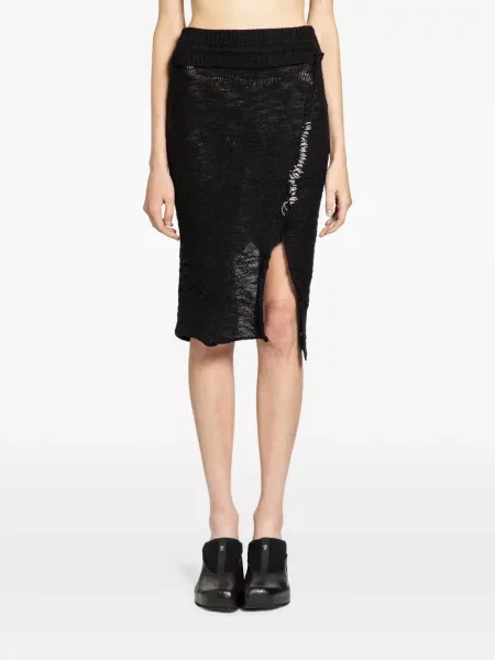 Fustă tricotată Halos tricotate negru