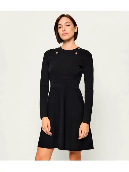 Liu Jo rochie cu vâscoză negru