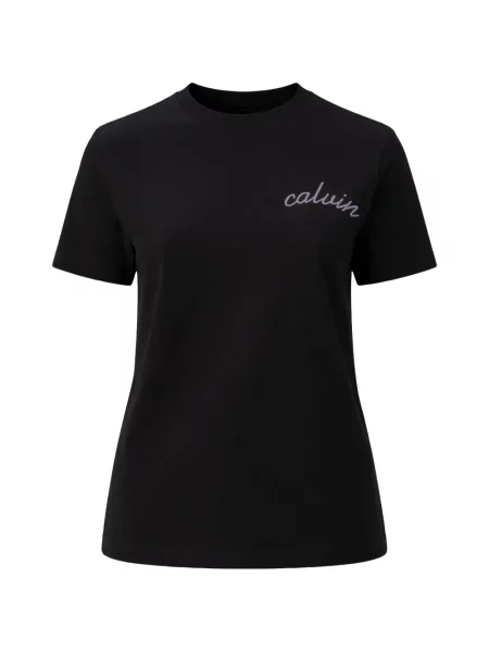 Tricou Calvin Klein cu autograf negru