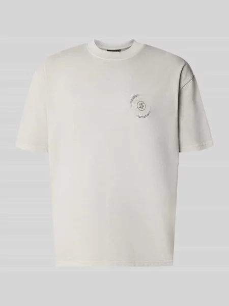 Oversized t-shirt z nadrukiem z logo model Nuevo' Pegador