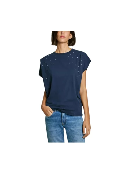Bluzka Pepe Jeans niebieska