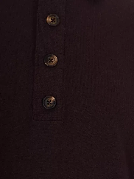 Lung tricou polo Eleventy roșu