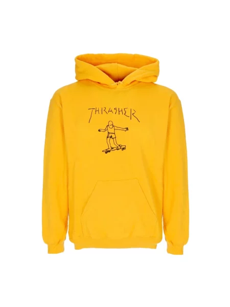 Bluza z kapturem Thrasher z kapturem żółta