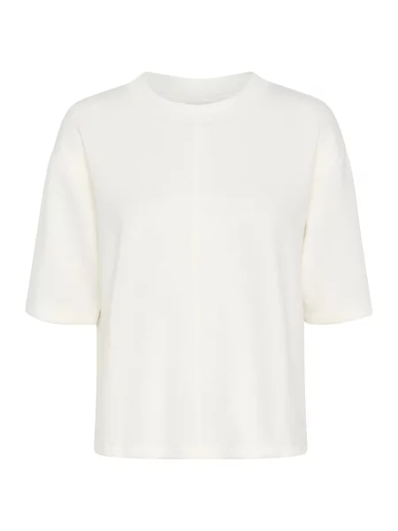 Kaffe Tricou KAAnnika natural alb