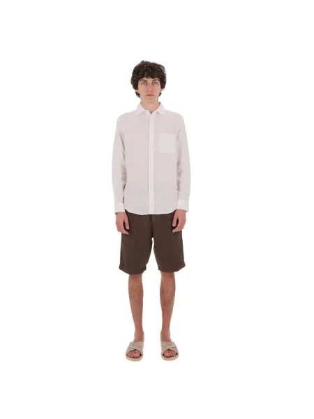 Lniana koszula Portuguese Flannel biała