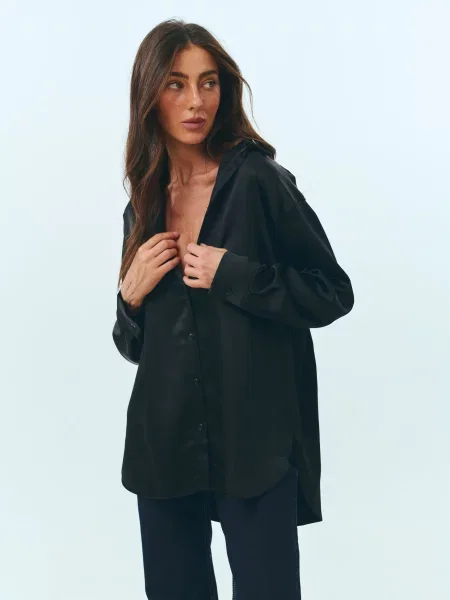 Сатинова Блуза Lilove чорний