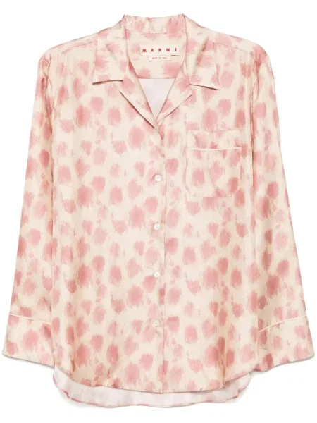 Cămașă Marni cu imagine roz