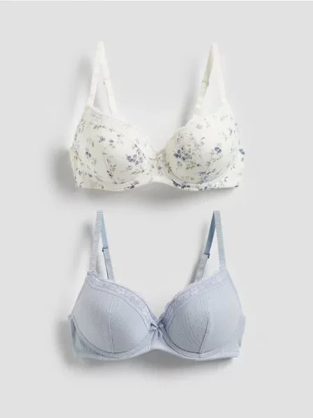 Reserved Бюстгальтер пуш-ап 2 шт. блідо-блакитний блакитний