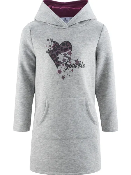 Happy girls Rochie gri amestecat / mov închis negru