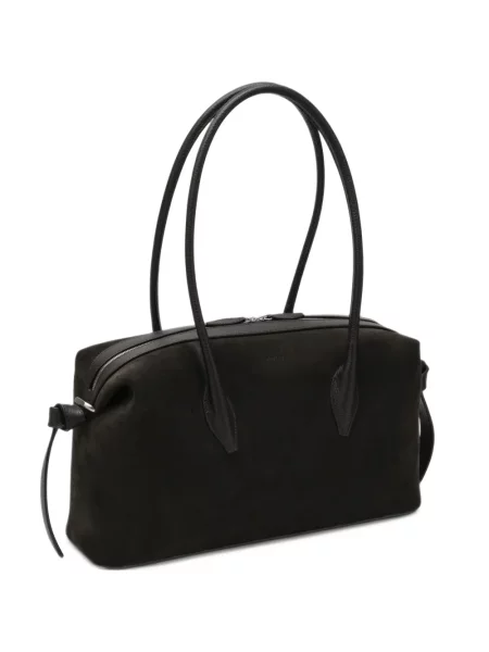 Geantă shopper Yuzefi din piele de căprioară maro