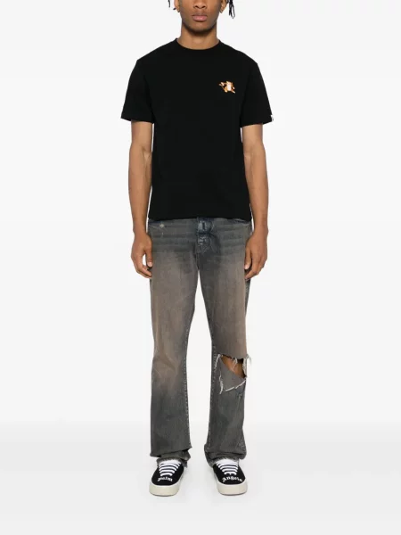 Tricou A Bathing Ape® cu broderie negru