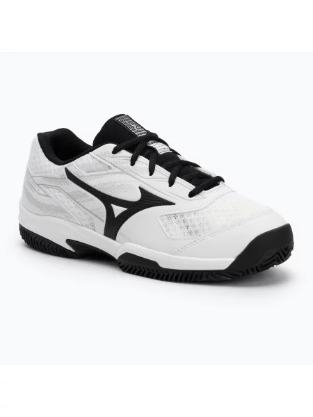 Încălțăminte de tenis pentru bărbați Mizuno Break Shot 5 CC white/ black/ harbor mist alb
