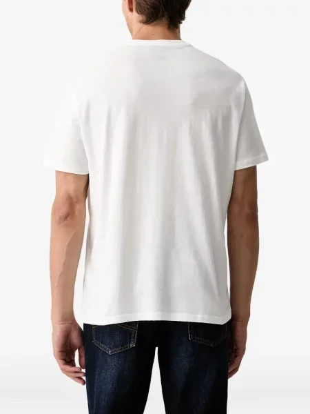 Tricou Armani Exchange cu imagine alb