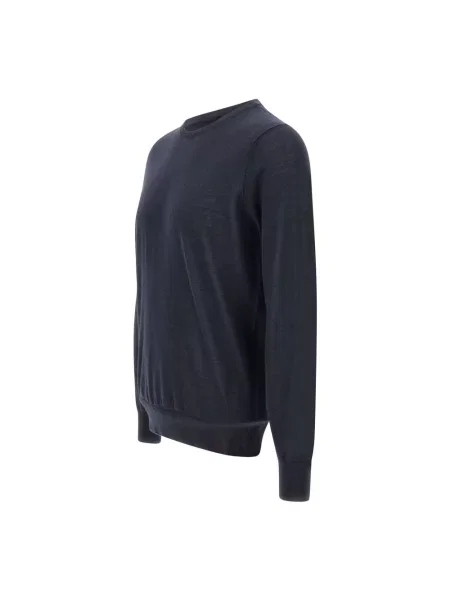 Jedwabny sweter Kangra niebieski