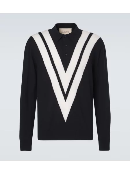 Pulover Valentino de lână negru