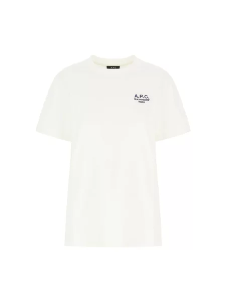 Koszulka A.p.c. z krótkim rękawem biała