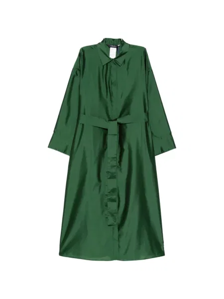 Rochie tip cămașă 's Max Mara până la genunchi de costum verde
