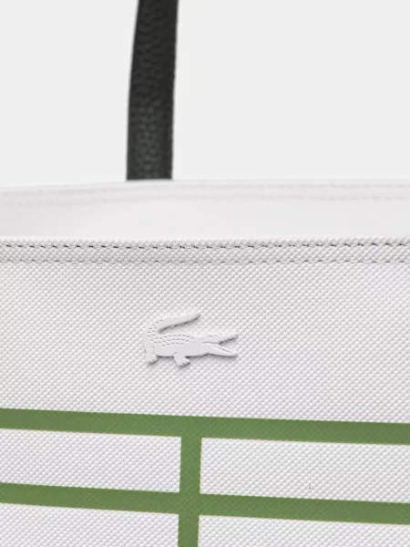 Кожаная сумка шоппер Lacoste