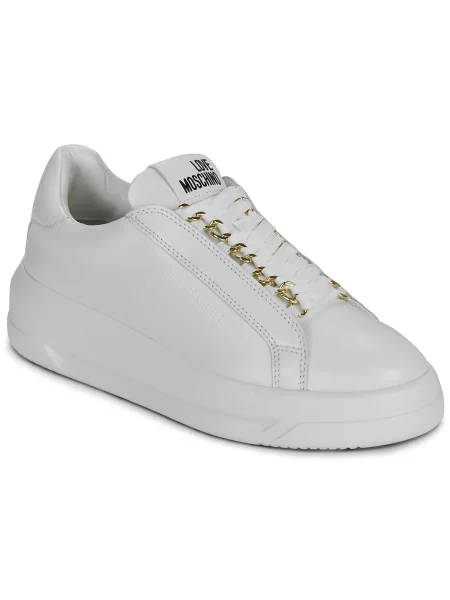 Sneakerși Love Moschino alb