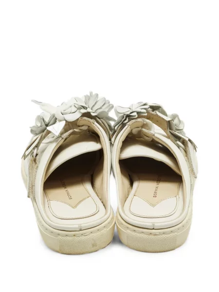 Φλοράλ κιλότα Sophia Webster slip-on με απλικέ λευκό