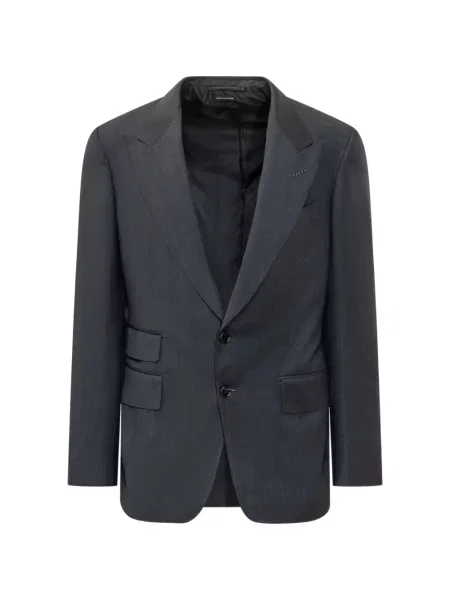 Costum Tom Ford cu rever albastru