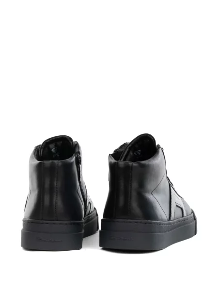 Sneakerși Santoni din piele albastru