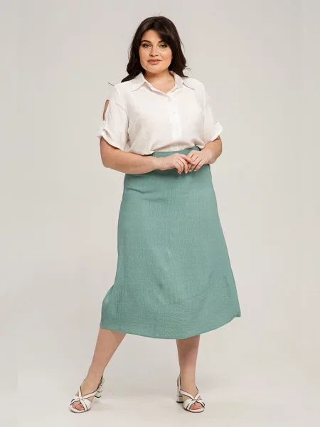 Лляні Спідниці All Posa бірюзовий