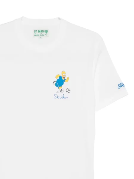 Tricou Mc2 Saint Barth cu imagine alb