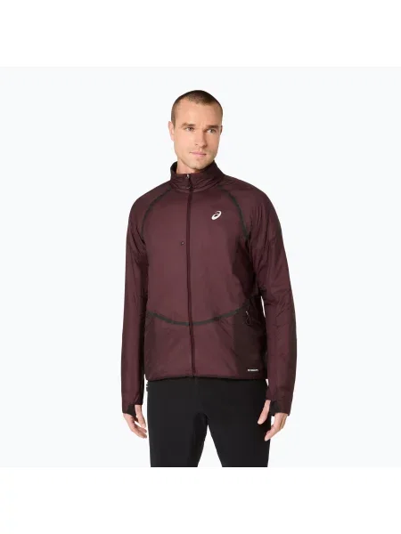 Geacă de alergare pentru bărbați ASICS Road Winter Jacket dark currant