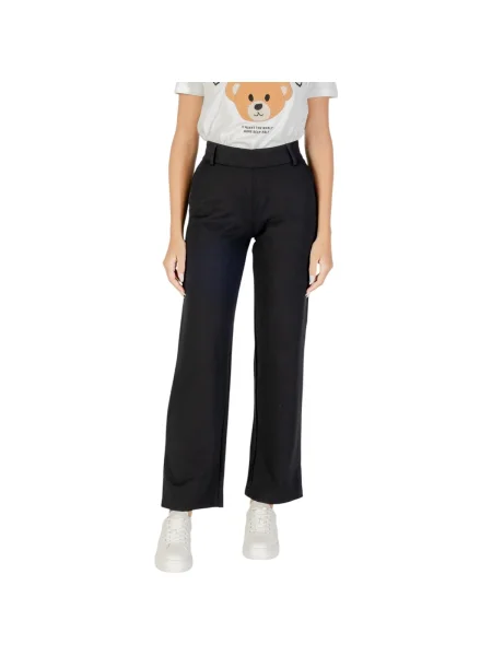 ONLY nohavice Poptrash Straight Fit čierna