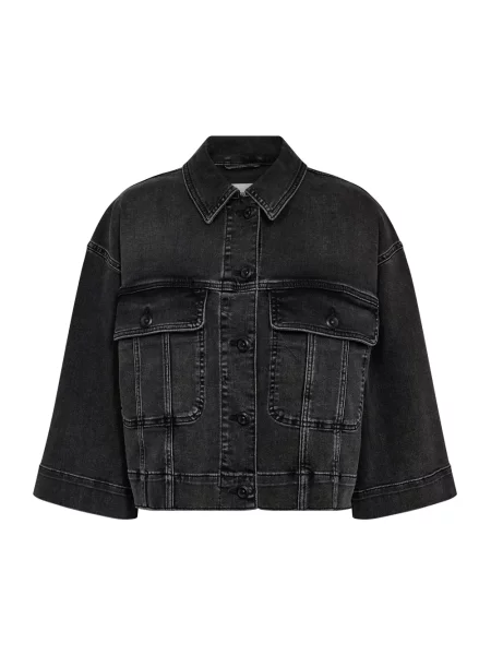 Kurtka jeansowa z szerokimi rękawami model ‘Penn Deluxe’ Mos Mosh szara