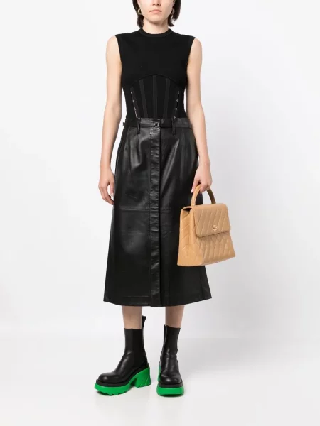 Top Chanel Pre-owned hnědý
