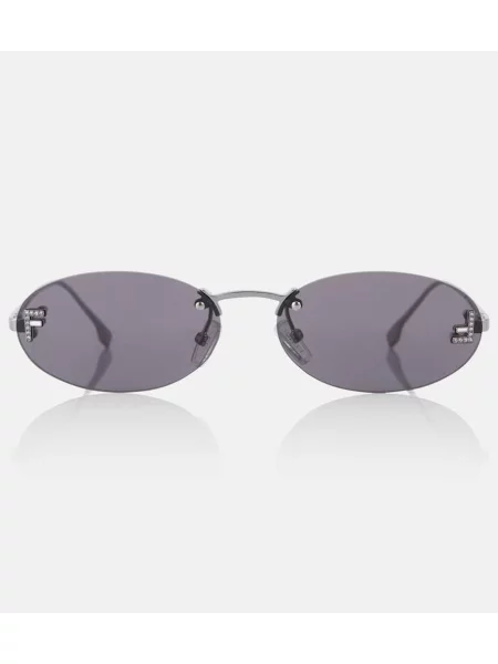 Sunčane naočale Fendi s kristalima crna