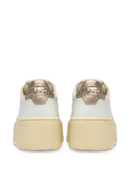 Sneakerși Autry din piele cu platformă alb
