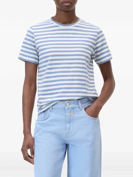 Tricou Closed cu dungi albastru