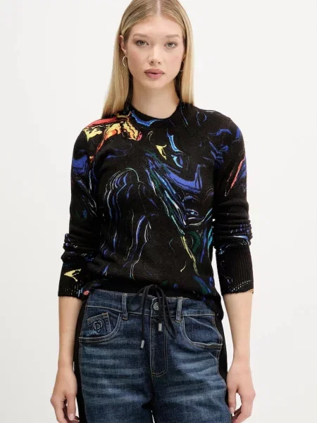 Легкий свитер Desigual черный