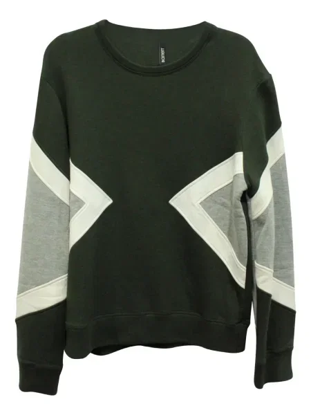 Hanorac Neil Barrett cu imprimeu geometric verde