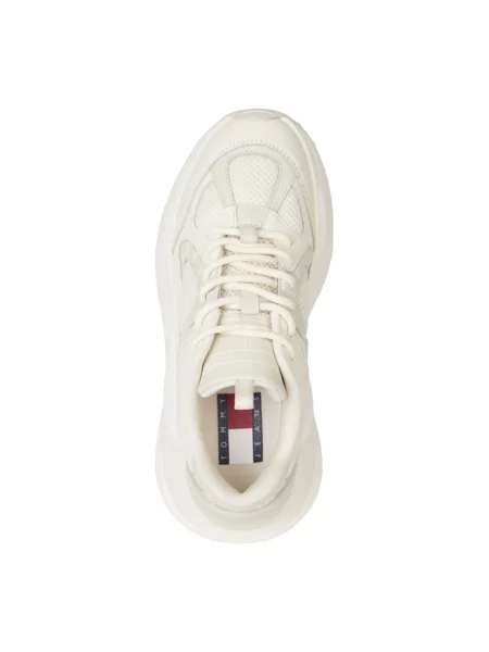 Sneakersy Tommy Jeans skórzane beżowe