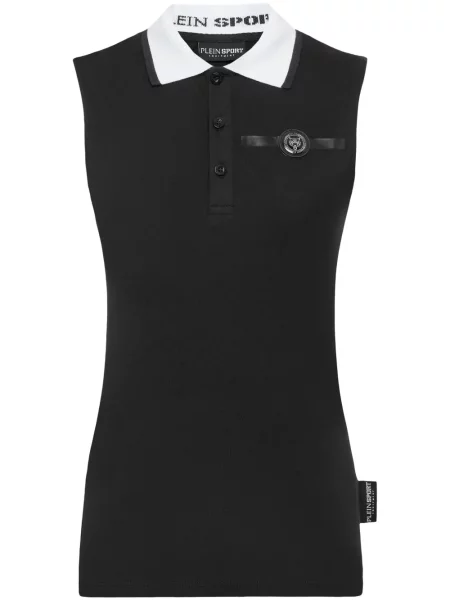Polo Plein Sport fără mâneci negru