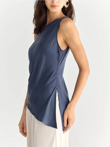 Reserved LADIES` TOP violet-metalizat violet