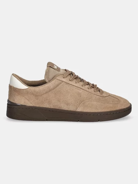 Замшеві кросівки Michael Kors Wilton Lace Up бежевий