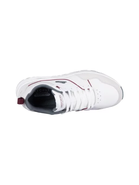 SKECHERS Niske tenisice UNO RETRO ONE bež siva / zelena / tamno crvena bijela
