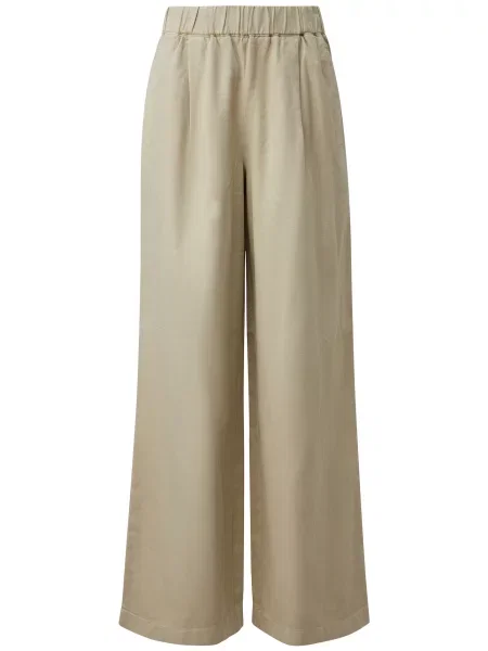 S.Oliver Hlače z naborki bež